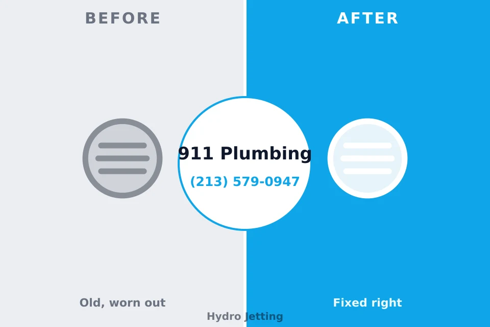 Before and after: plumbing repair Morgan, GA